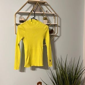 H&MxPringle Neon Ribbed Top